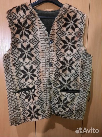 Жилетка меховая искусственная