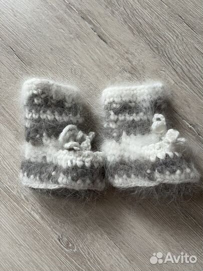 Пуховые пинетки