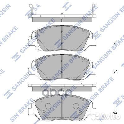 Колодки торм.дисковые Hi-Q hyundai santafe 6 CY
