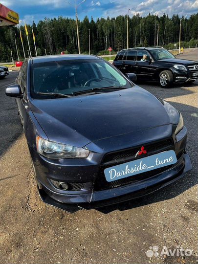 Сплиттер на бампер Mitsubishi Lancer 10 9 evo