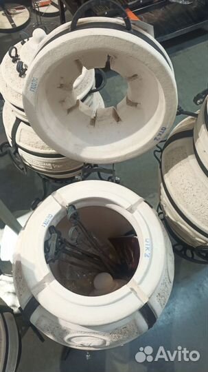 Тандыр Амфора Охотник с откидной(на петле) крышкой