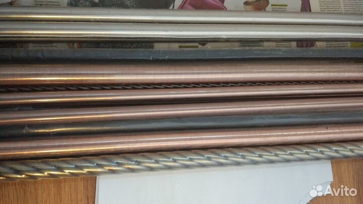 Штанги для карниза металл 2 м медь, черный