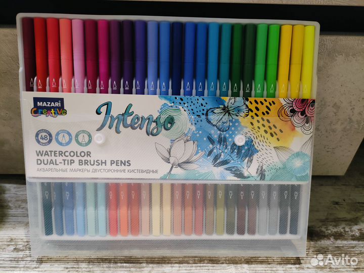 Маркеры акварельные 48 цветов