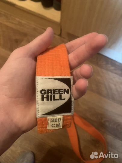 Пояс для карате оранжевый