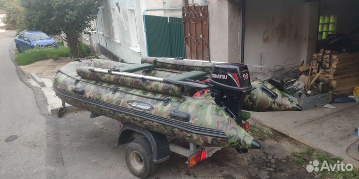 Лодка пвх с мотором и прицепом