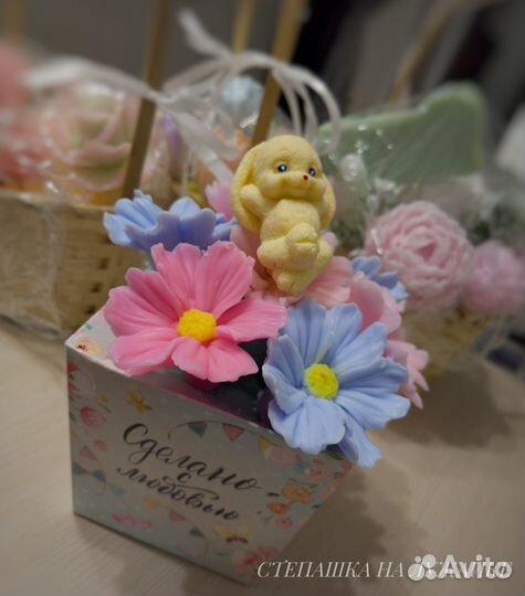 Мыло ручной работы букеты