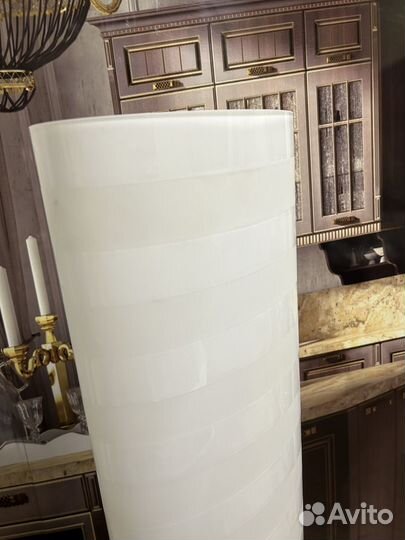 Ваза напольная стекло белая Икея