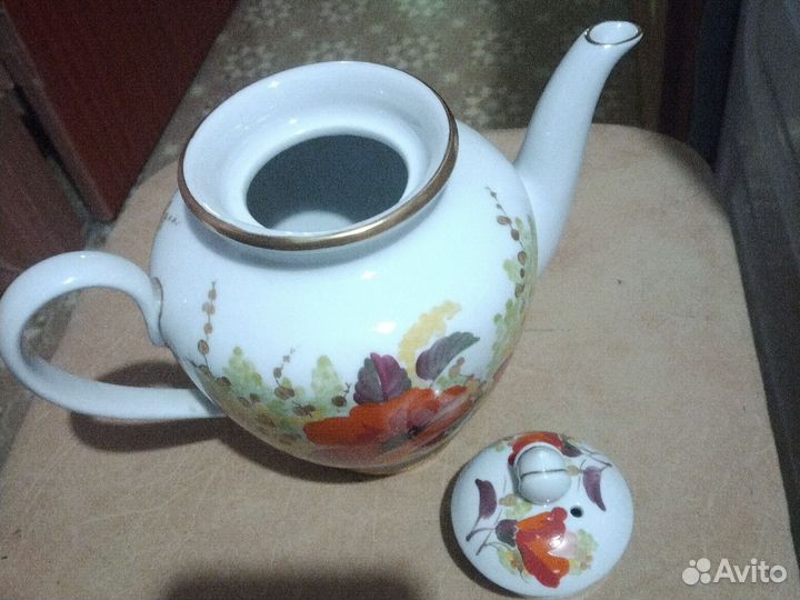 Чайник Цветы Юга лфз 50-е гг. всхв