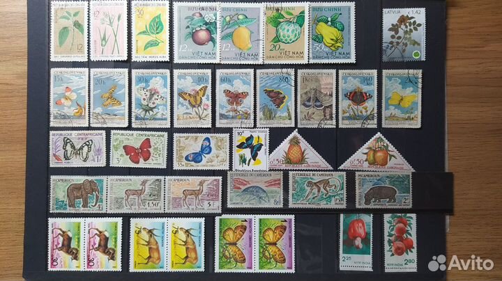 Почтовые марки фауна флора I