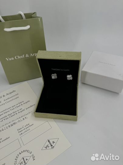 Серьги van cleef magic alhambra