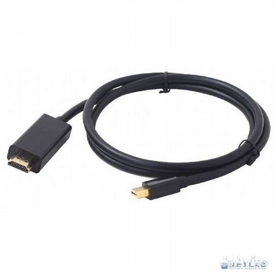 Cablexpert Кабель mDP-hdmi, 20M/19M, 1.8м, черный, позол.разъемы, пакет (CC-mDP-hdmi-6)