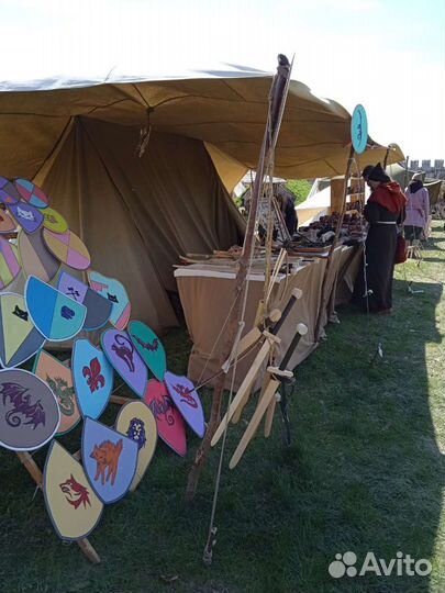 Детские деревянные щиты викинга оружие из дерева