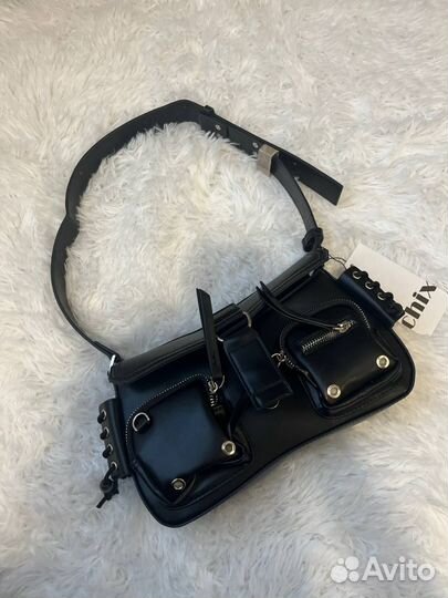 Черная готическая женская сумка