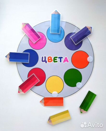 Развивающая игра для детей на липучках