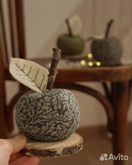 Игольница текстильное яблоко