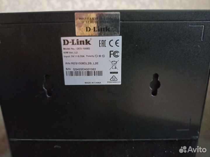 Сетевой коммутатор d link DES-1008D