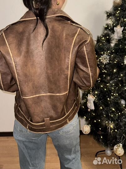 Куртка кожаная женская