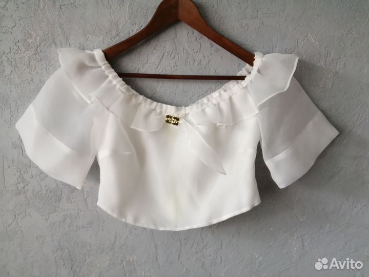 Ganni кроп топ