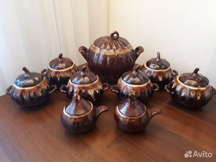 Горшки для запекания, 9 штук