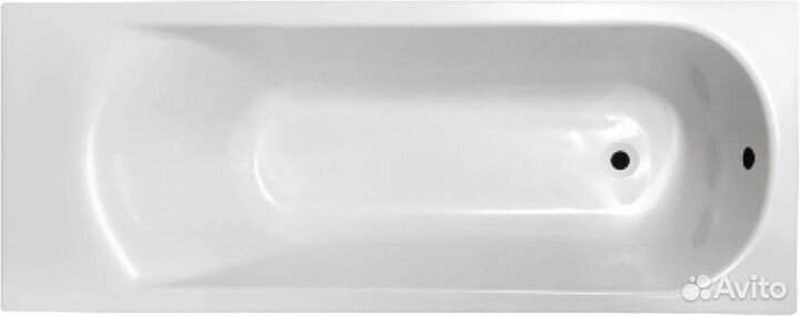 Акриловая ванна eurolux Miamika 170x70 см, с каркасом