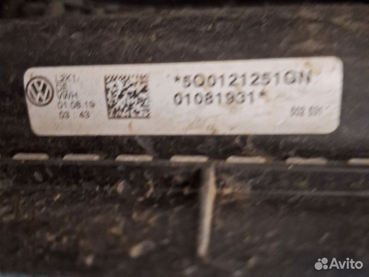 Радиаторы.Skoda octavia а7