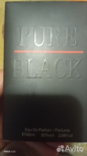 Мужская туалетная вода pure black