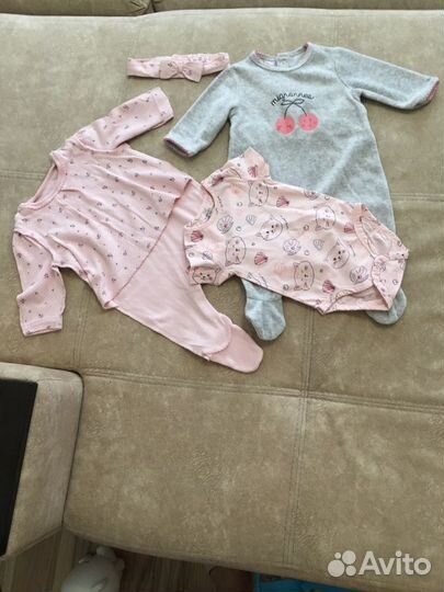 Вещи для девочки next 0-3 пакетом