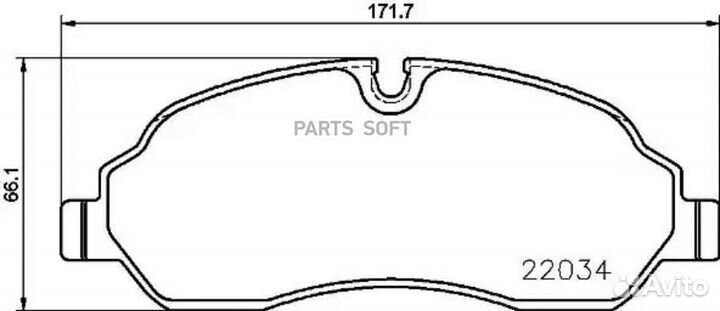 Brembo P24171 Колодки тормозные дисковые перед