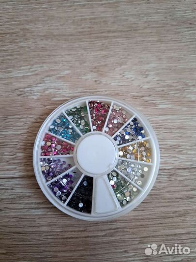 Набор для дизайна ногтей, наклейки, стразы, камни