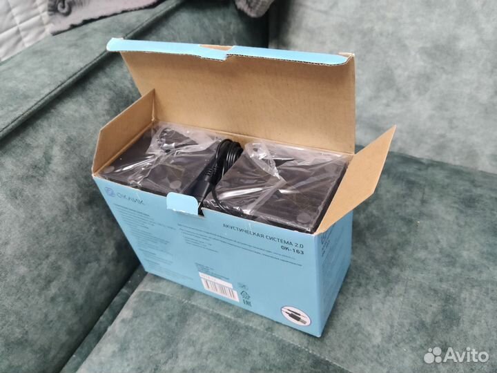 Колонки новые 2.0 оклик ок-163