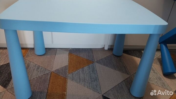 Детский стол и стул IKEA маммут