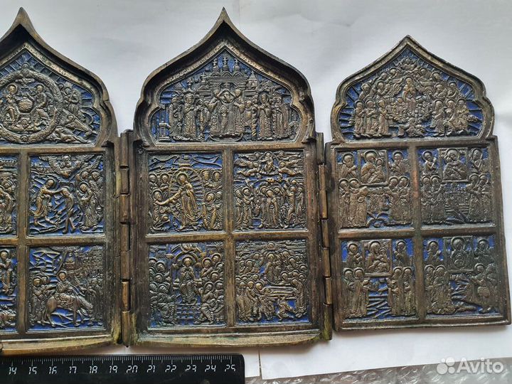 Складень четырёхстворчатый с двунадесятыми праздни