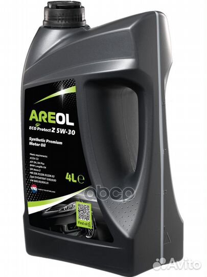 Areol ECO Protect Z 5W30 (4L) масло моторное с