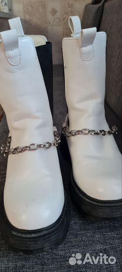 Полуботинки белые