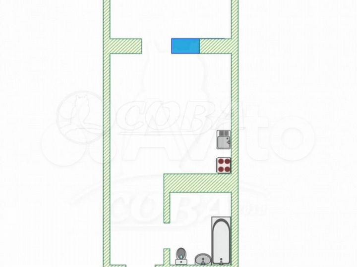Квартира-студия, 17 м², 8/10 эт.