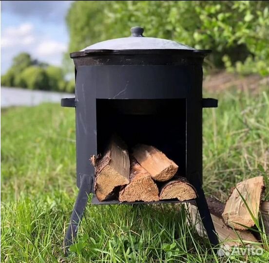 Печь для казана + Казан 6-22л. Полный Комплект
