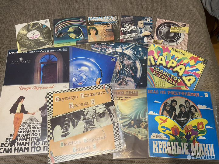 Виниловые пластинки разные
