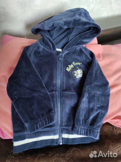 Курточка велюровая 3-6 месяцев