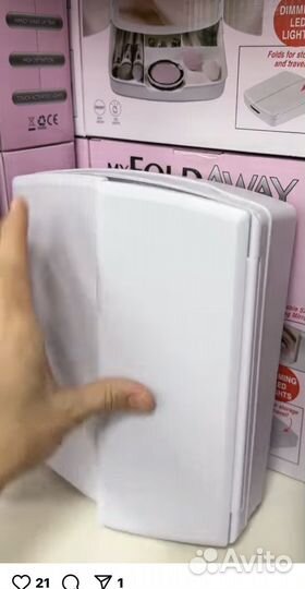 Настольное зеркало с подсветкой