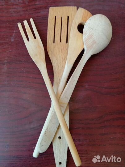 Кухонные принадлежности из дерева(комплект)