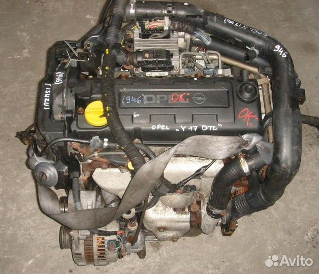 Двигатель Opel Combo B 2001 1.7 дизель Y17DTL