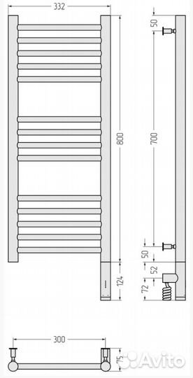 Сунержа Богема 3.0 прямая 800х300 мэм правый Соста