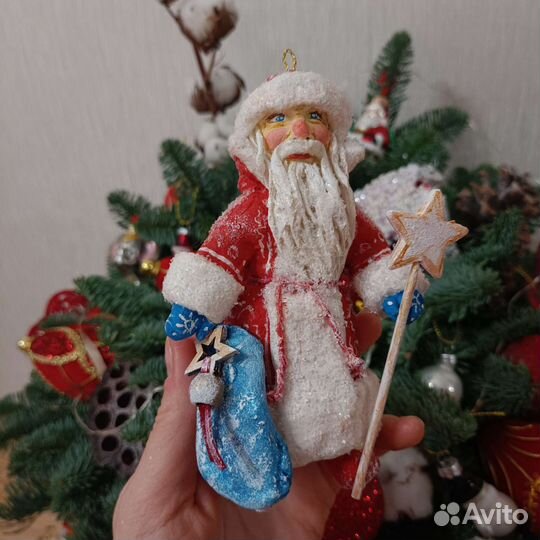Ватные игрушки Дед мороз