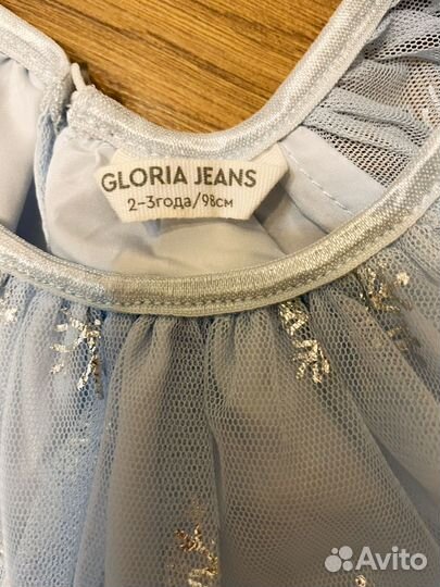 Платье снежинки новогоднее 98 Gloria Jeans