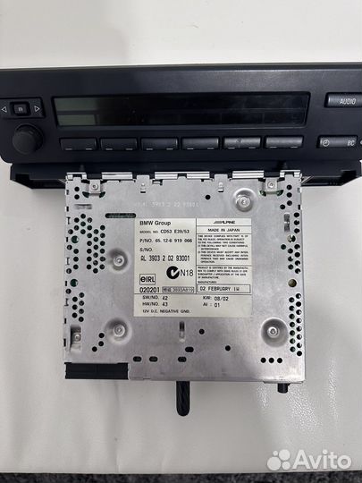 Штатная магнитола BMW 5 e39