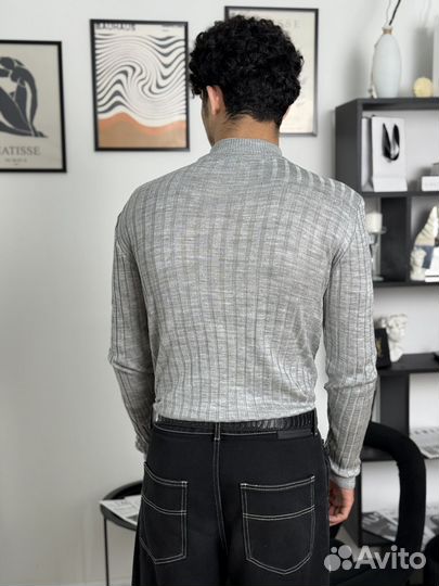Джемпер мужской серый