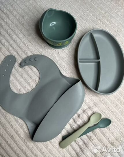 Силиконовая детская посуда