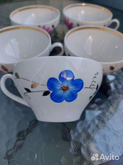 Чайные чашки Дулево времен СССР