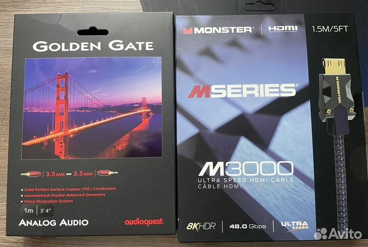 Кабеля Audioguest и Monster