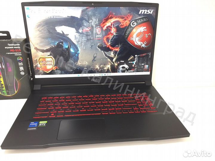 Игровой Msi, 16 GB, Core i5, RTX 4GB, SSD,Гарантия